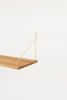 Frama D27 W80 natural oiled brass bracket shelf side view - Mette Collections Australia(4517046845539)