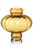 Louise Roe Balloon Vase 03 in amber glass
